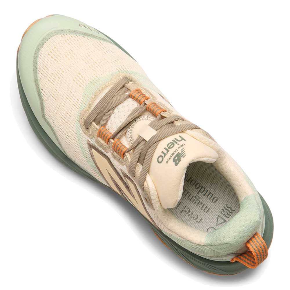 Women's Fresh Foam X Hierro v9 Trail Running Shoe - Calcium/Dark Juniper - Regular (B) - Image 6