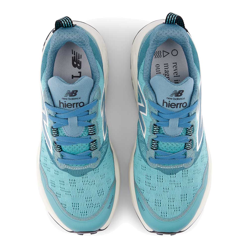 Women's Fresh Foam X Hierro v9 Trail Running Shoe - Faded Teal/Linen - Regular (B) - Image 5