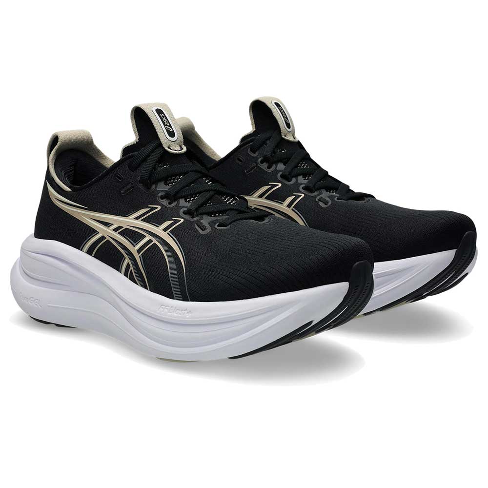 Women's Gel-Nimbus 28 Running Shoe - Black/Feather Grey - Regular (B) - Image 3