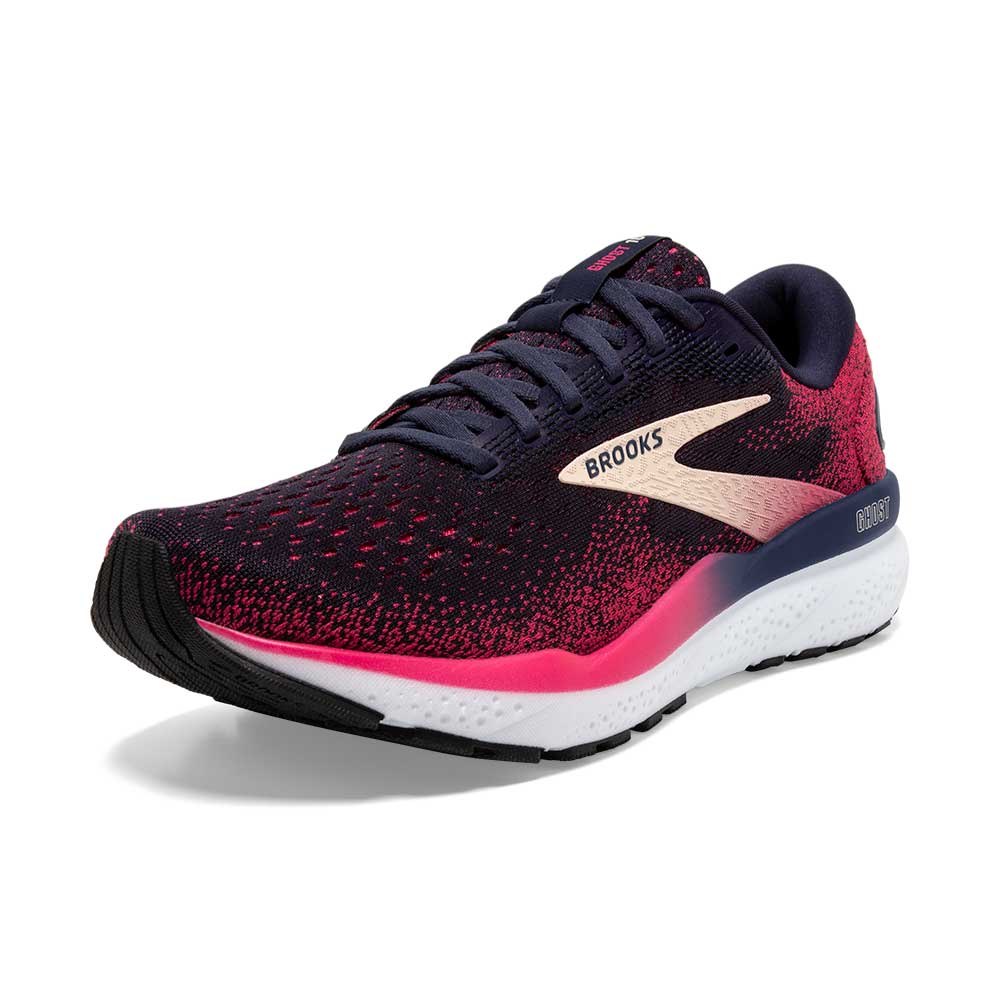 Women's Ghost 16 Running Shoe - Peacoat/Raspberry/Apricot - Narrow (2A) - Image 5