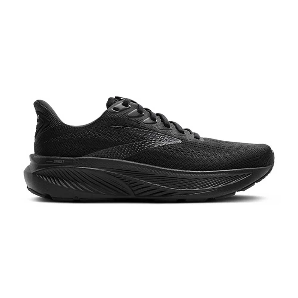 Women's Ghost 17 Running Shoe - Black/Black/Ebony - Extra Wide (2E)
