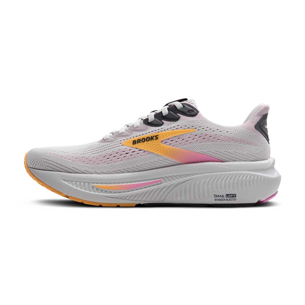 Women's Ghost 17 Running Shoe - Oyster/Apricot/Pink - Extra Wide (2E) - Image 4