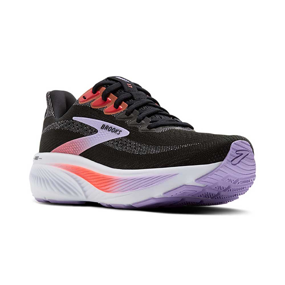 Women's Ghost 17 Running Shoe - Black/Purple/Coral - Regular (B) - Image 3