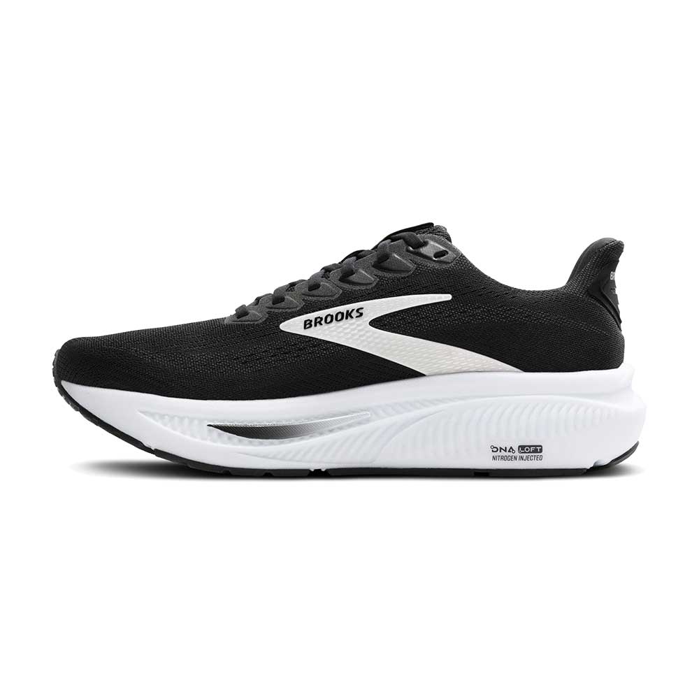 Women's Ghost 17 Running Shoe - Black/Grey/White - Wide (D) - Image 4