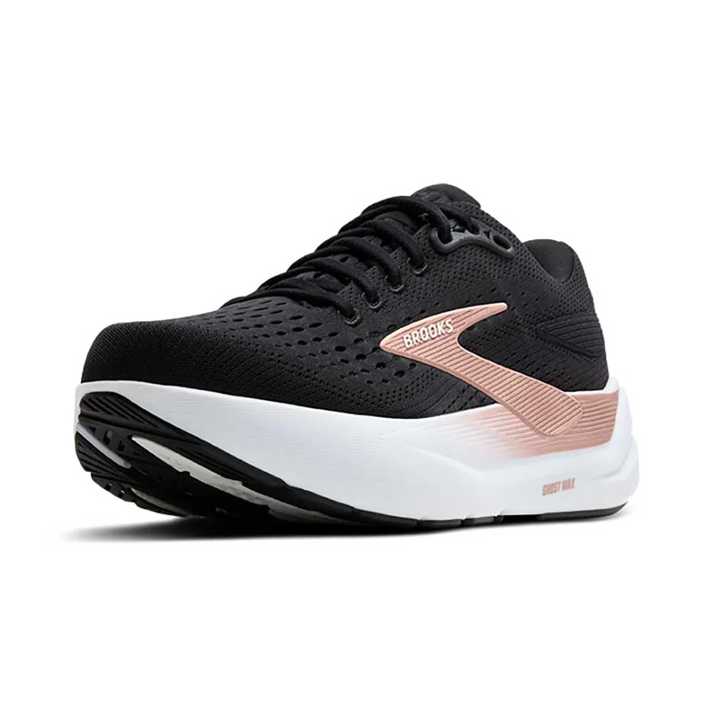 Women's Ghost Max 3 Running Shoe - Black/Black/Rose Gold - Wide (D) - Image 3