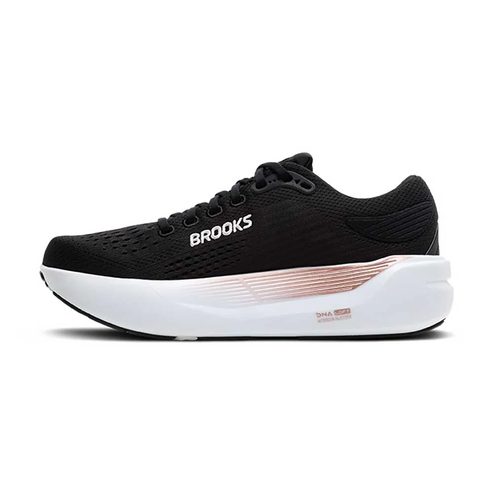 Women's Ghost Max 3 Running Shoe - Black/Black/Rose Gold - Wide (D) - Image 4