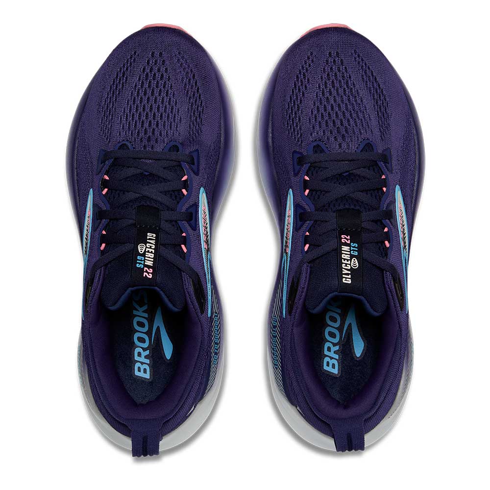 Women's Glycerin GTS 22 Running Shoe - Blue Ribbon/Peacoat/Dianthus - Regular (B) - Image 5