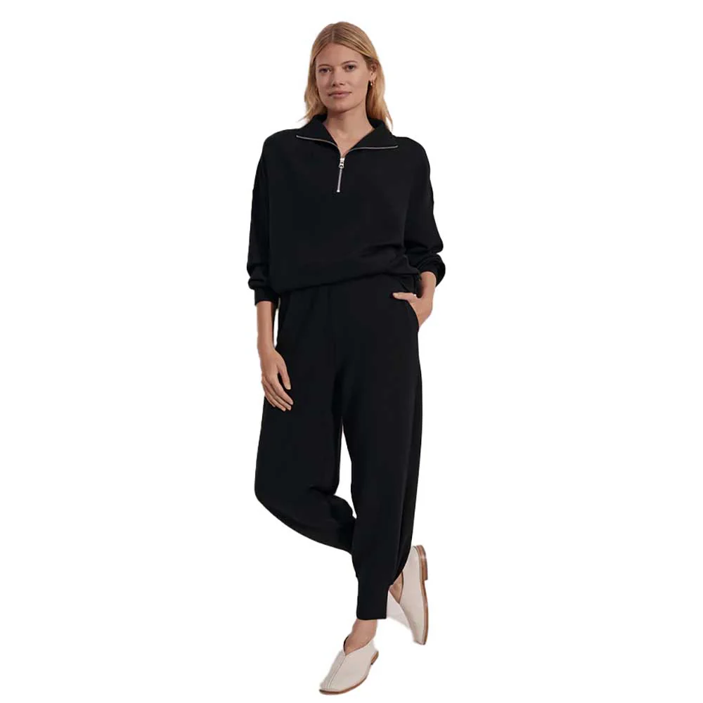 Women's Hawley Half Zip Sweat - Black - Image 3