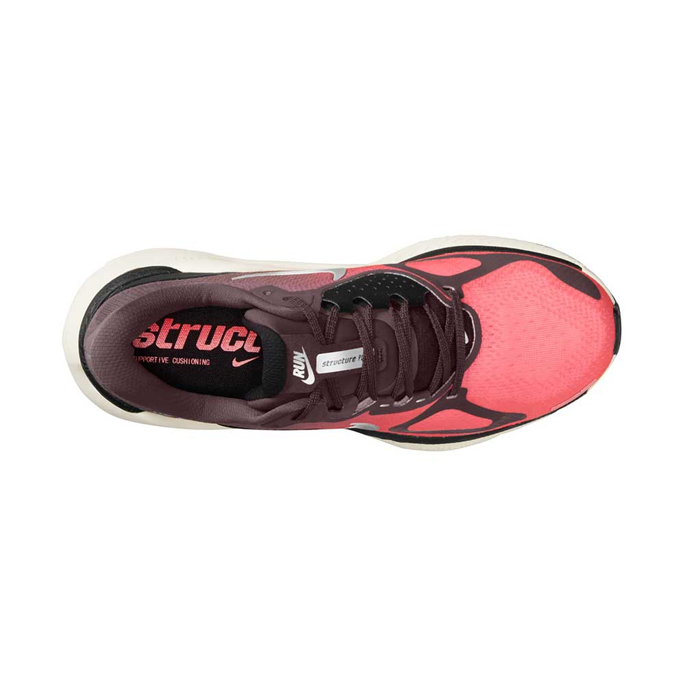 Women's Nike Structure Plus Running Shoe - Tattoo/Silver/Hot Lava/Black - Regular (B) - Image 5
