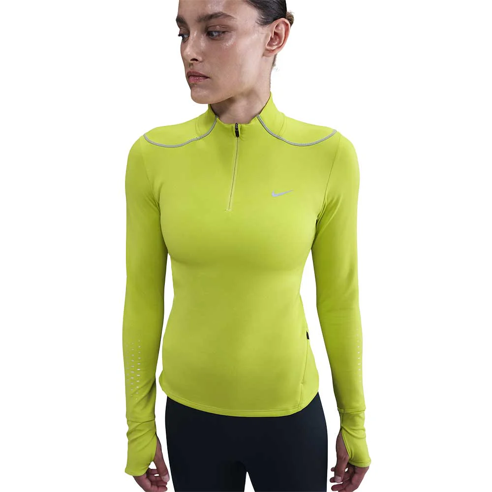 Women's Nike Swift Therma-FIT Reflective 1/2 Zip - Cyber - Image 3