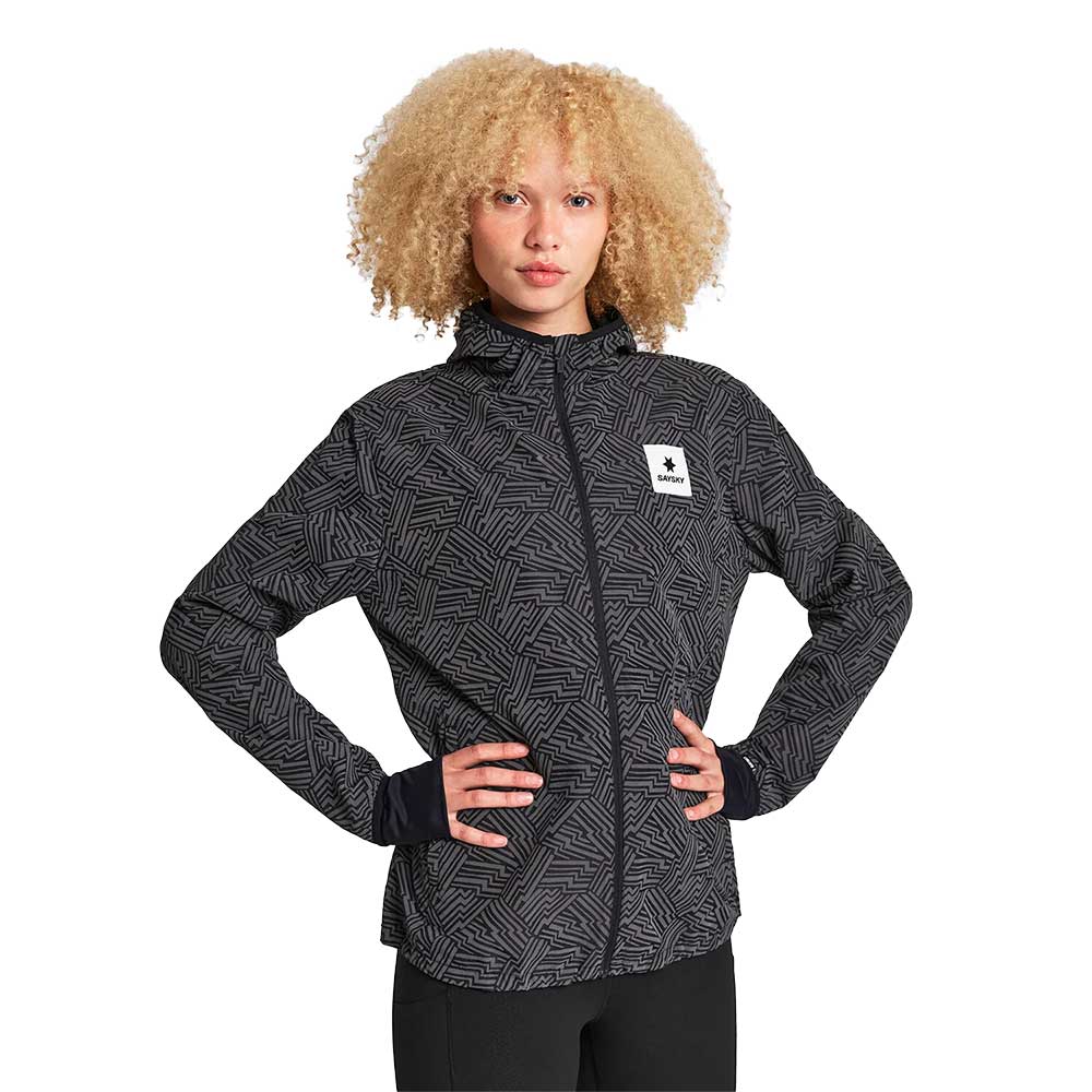 Women's Reflective Blaze Jacket - Black AOP - Image 3