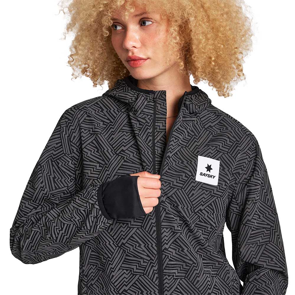 Women's Reflective Blaze Jacket - Black AOP - Image 4