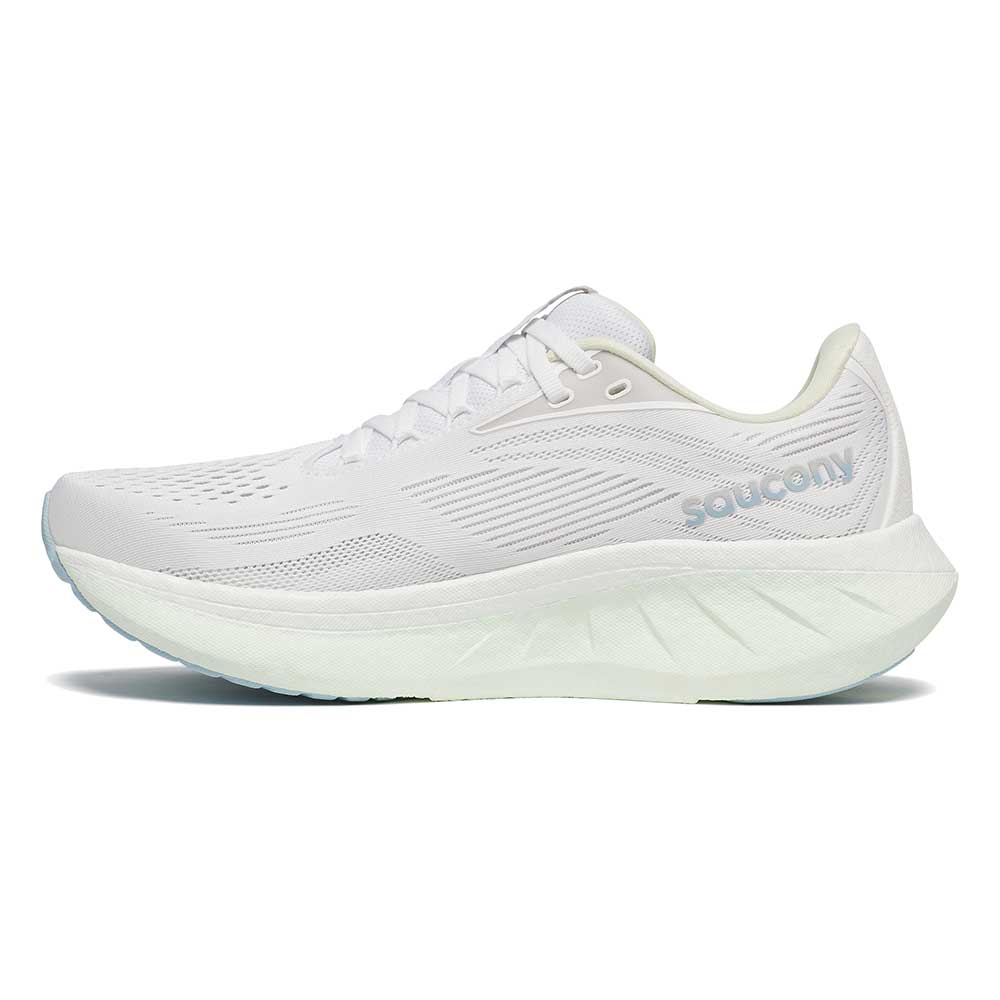 Women's Ride 18 Running Shoe - White/Lettuce - Regular (B) - Image 2