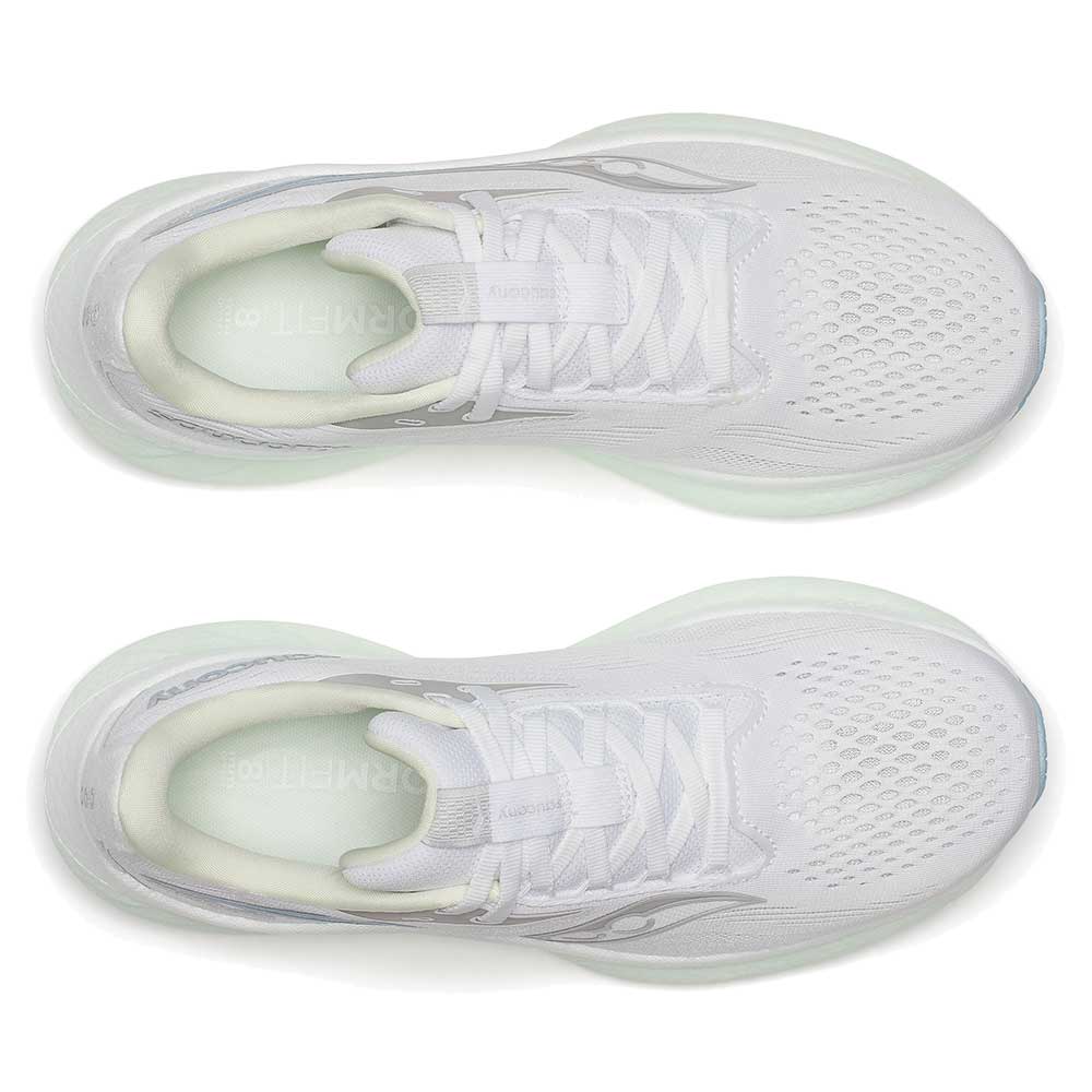 Women's Ride 18 Running Shoe - White/Lettuce - Regular (B) - Image 5