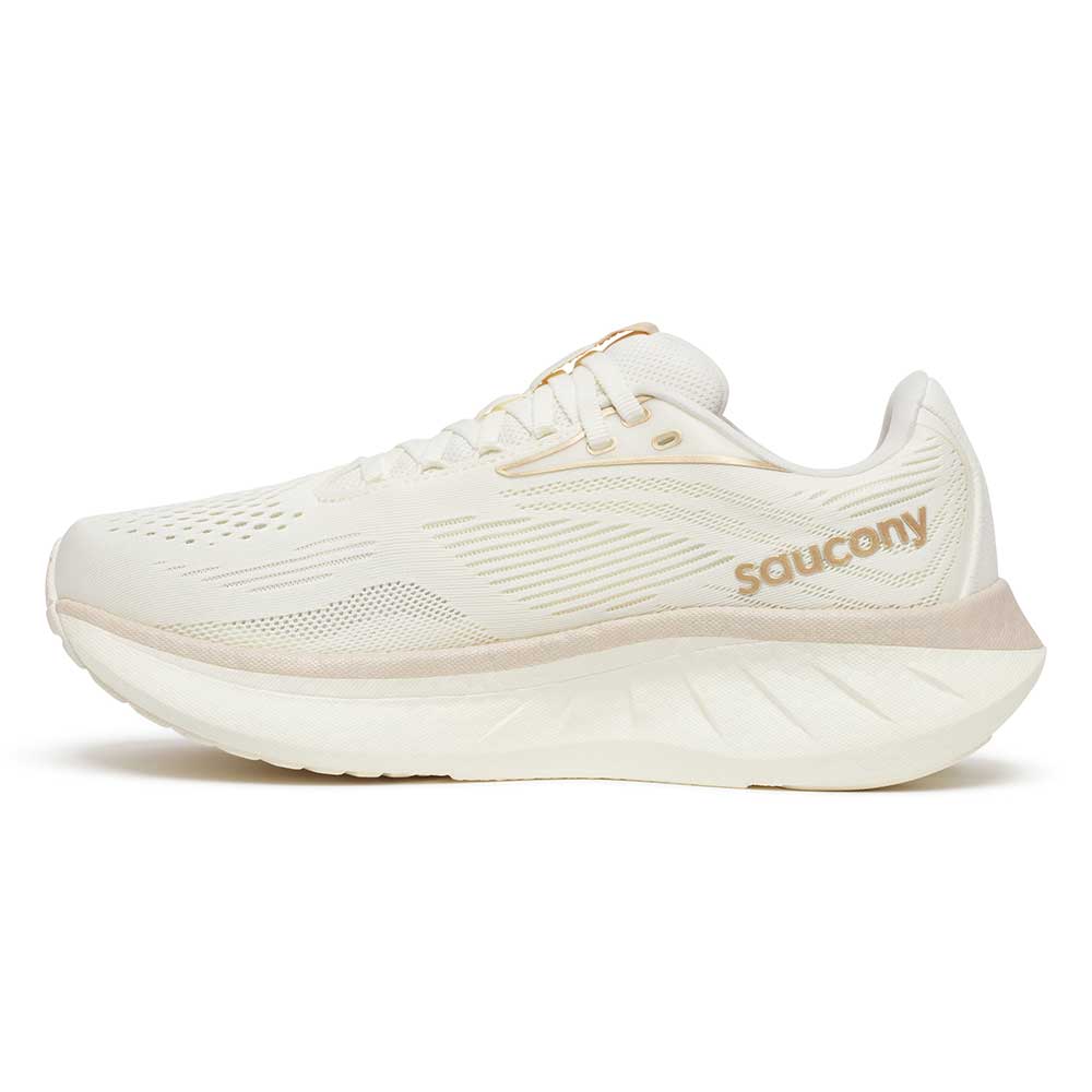 Women's Ride 18 Running Shoe - Vanilla - Wide (D) - Image 3
