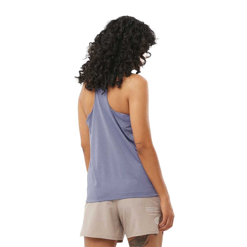 Women's SHKout Drop Arm Tank - Blue Granite - Image 3