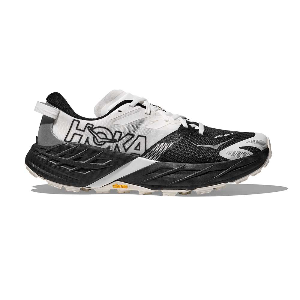 Women's Speedgoat 7 Trail Running Shoe - Black/White - Regular (B)