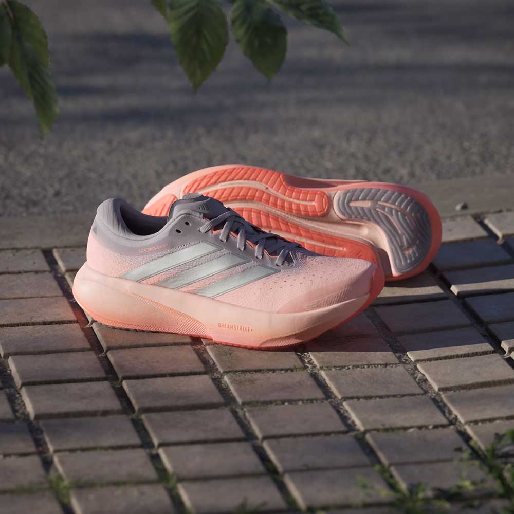 Women's Supernova Rise 3 Running Shoe - Clear Orange/Silver Metallic/Glory Grey - Regular (B) - Image 5