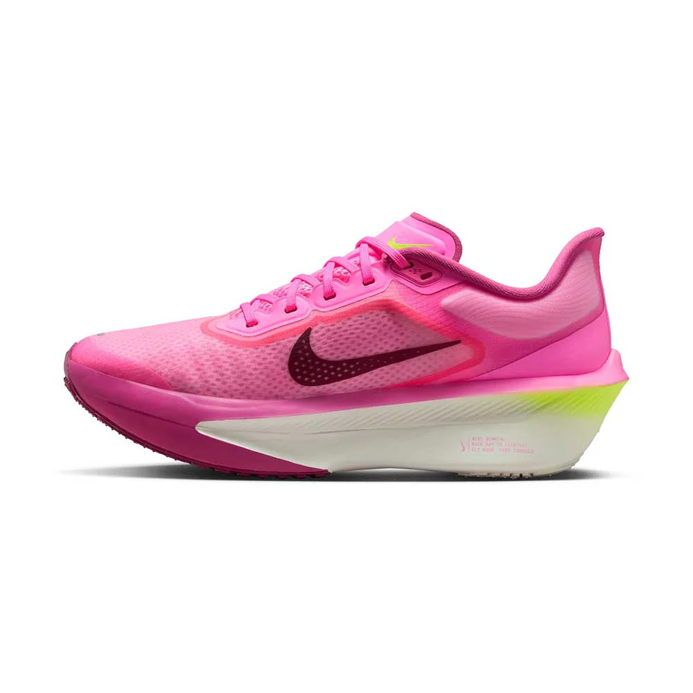 Women's Zoom Fly 6 Running Shoe - Pink Spell/Bordeaux/Crimson Tint - Regular (B) - Image 3