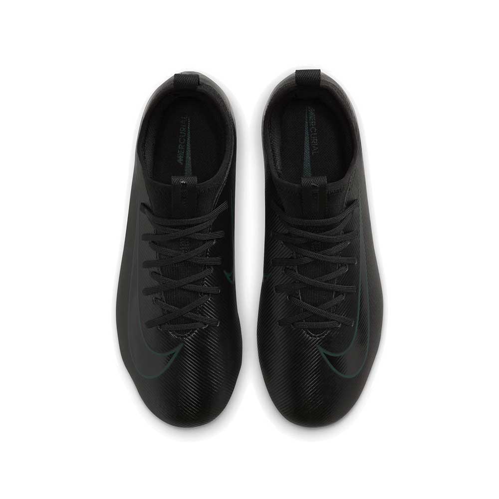 Youth JR Zoom Vapor 16 Academy FG/MG - Black/Black-Deep Jungle - Image 4