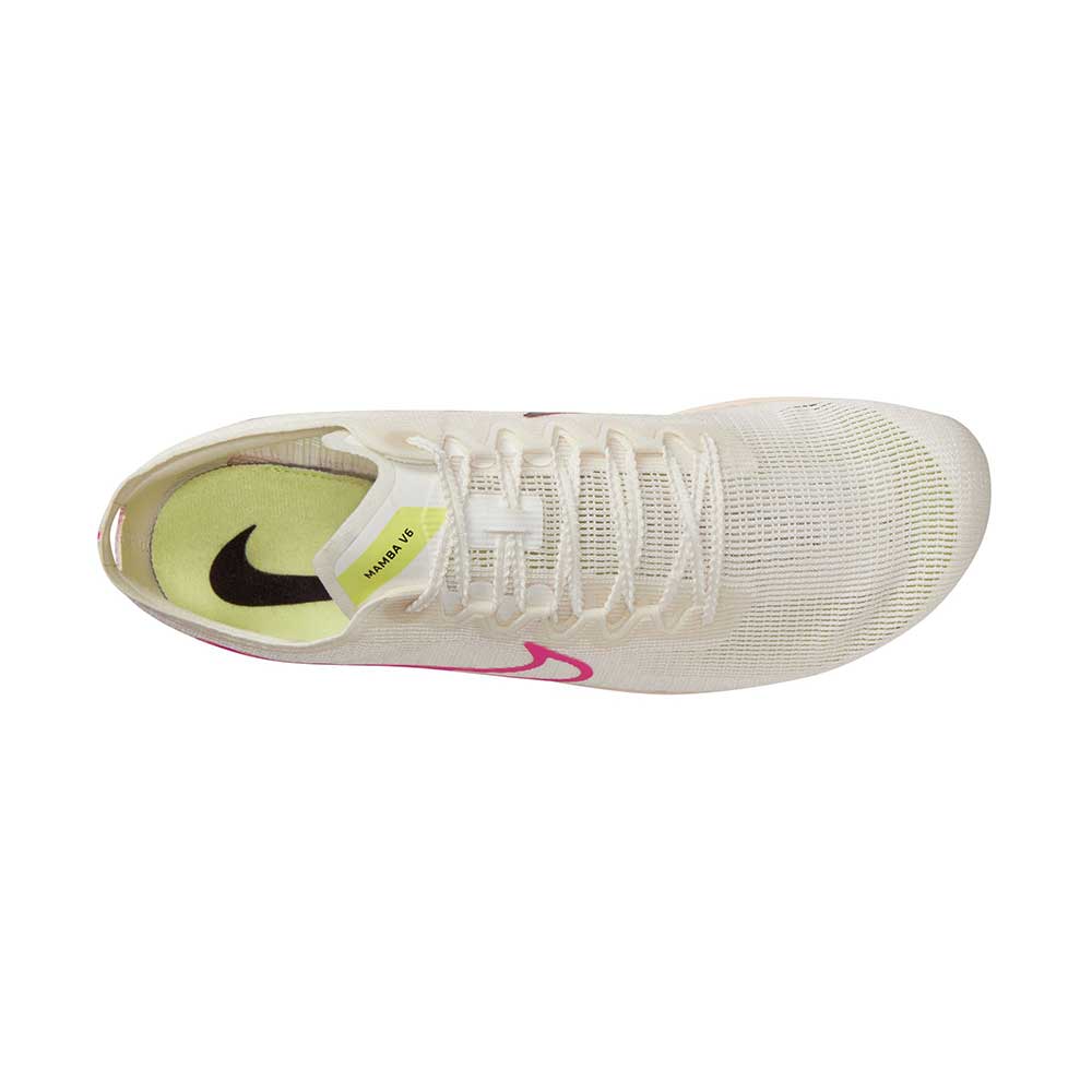 All Gender Zoom Mamba 6 Spike - Sail/Fierce Pink/LT Lemon Twist - Regular (D) - Image 5