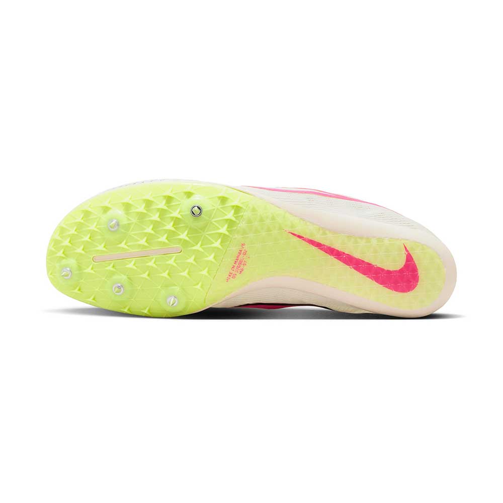 All Gender Zoom Mamba 6 Spike - Sail/Fierce Pink/LT Lemon Twist - Regular (D) - Image 6