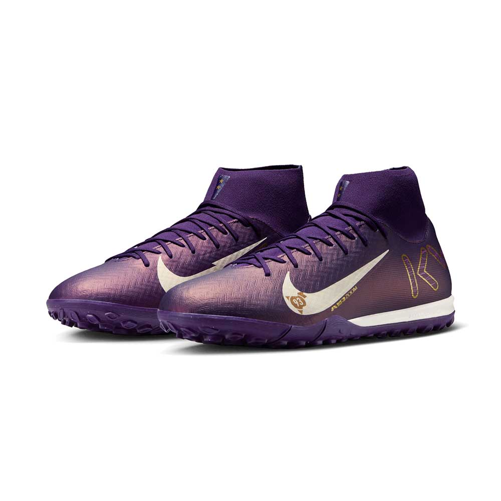 All Gender Zoom Superfly 10 Academy Mbappé TF Soccer Shoe - Grand Purple/Pale Ivory - Image 2
