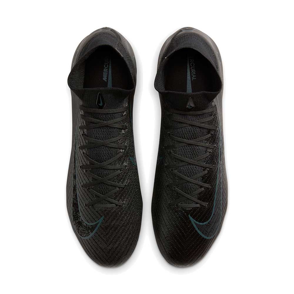 Mercurial Zoom Superfly 10 Elite FG Soccer Shoe - Black/Black-Deep Jungle - Regular (D) - Image 4
